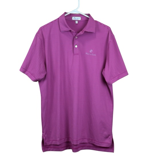 Peter Millar Other - Peter Millar Summer Comfort Mens Medium Mauna Lani LOGO Stripe Pink
